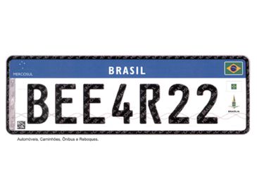 Divulgação/Ministério das Cidades Nova placa de veículos